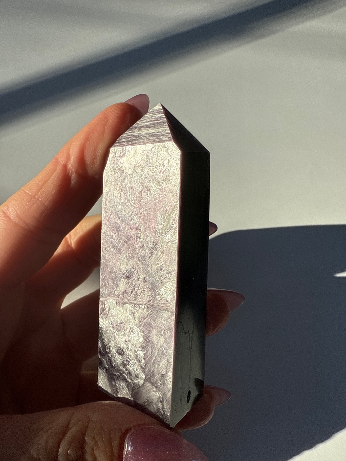 Rare Lepidolite Obelisk 13