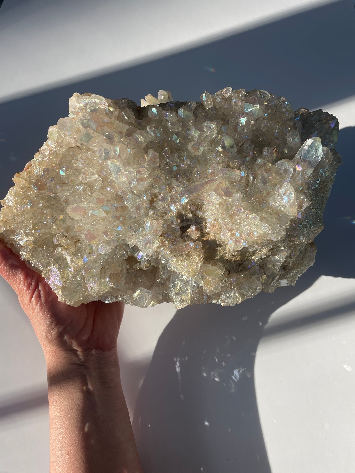 Harmonizing Angel Aura Quartz Statement Cluster 1