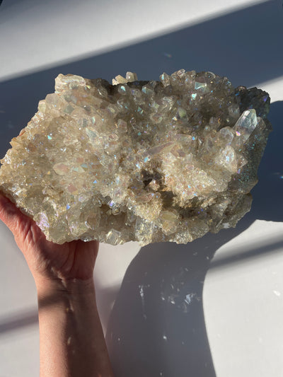 Harmonizing Angel Aura Quartz Statement Cluster 1