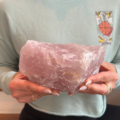 Raw Rose Quartz Statement Piece 6
