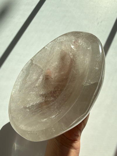 Master Healer Clear Quartz with Smoky Quartz Qualities Bowl  3