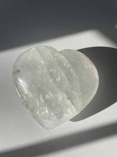 Clear Quartz Heart 1