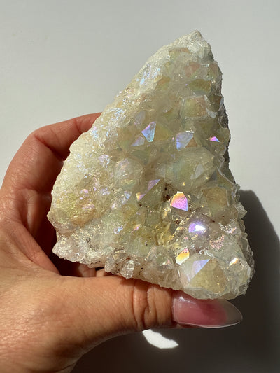 Golden Aura Quartz Cluster 6