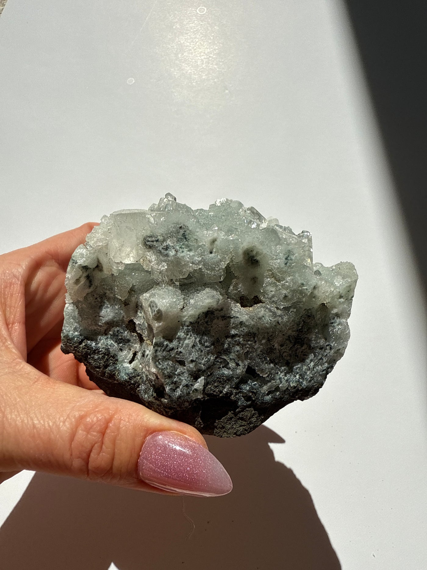 Zeolite Piece 78 - Apophyllite on Chalcedony