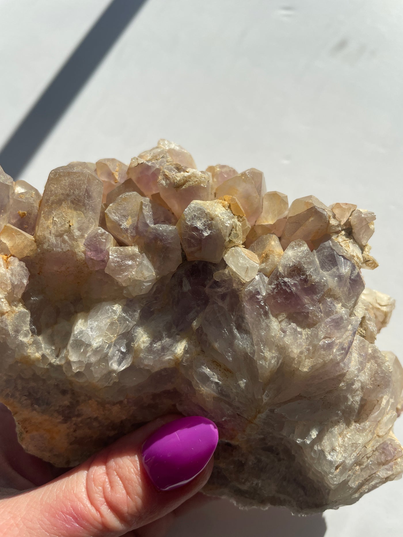 #3 RARE Ametrine Statement Cluster (with Citrine Phantoms!) 2lbs