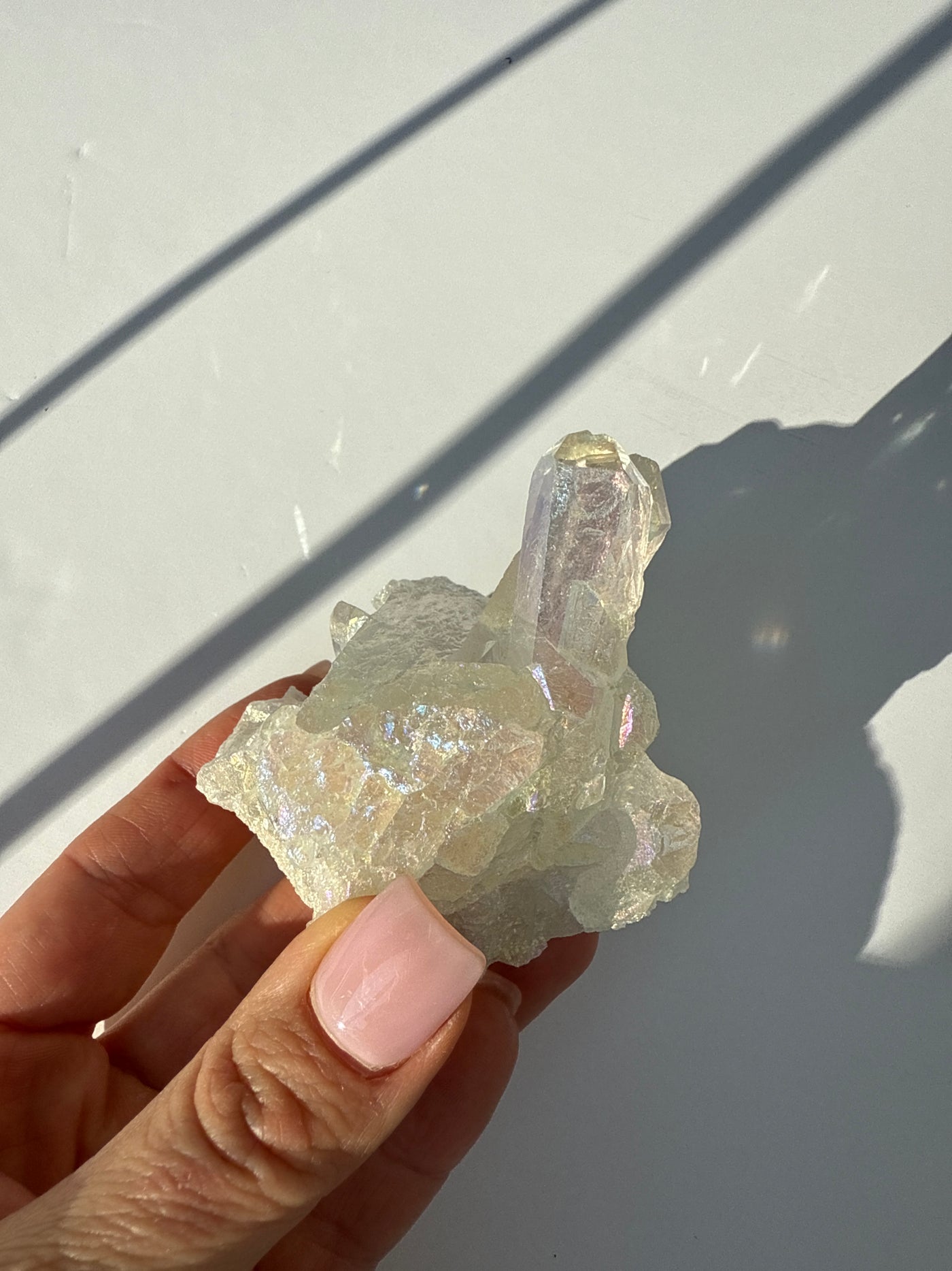 Harmonizing Angel Aura Quartz Cluster 16