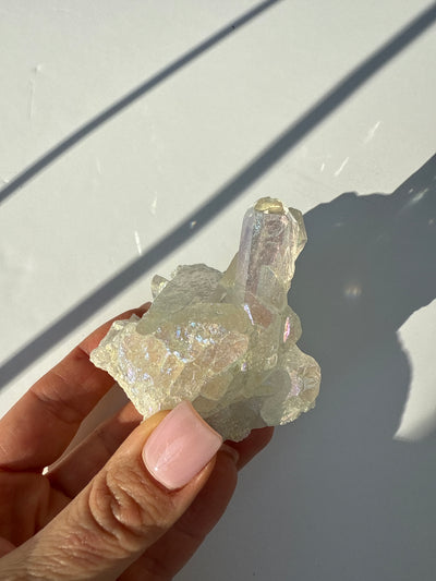 Harmonizing Angel Aura Quartz Cluster 16
