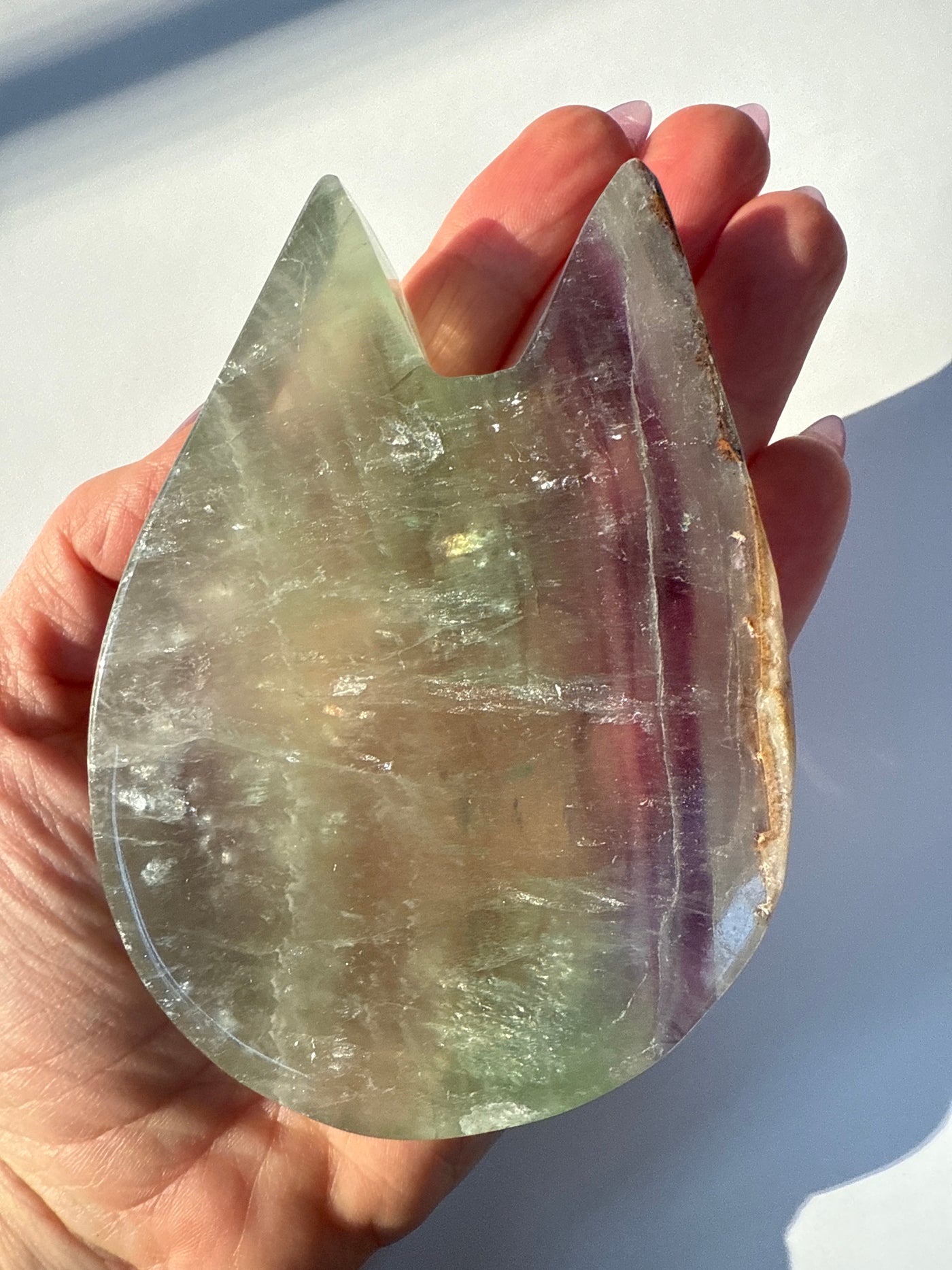 Fluorite Cat Bowl 4