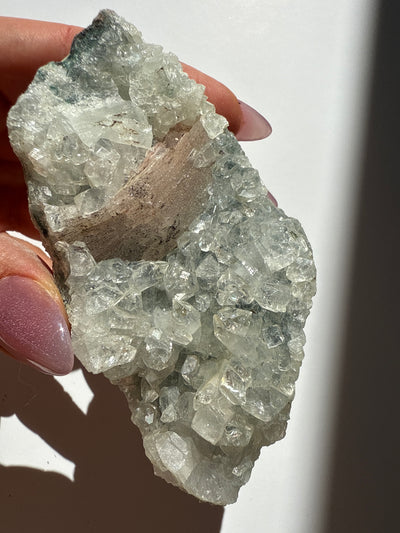 Zeolite Piece 77 - Apophyllite on Chalcedony with Stillbite
