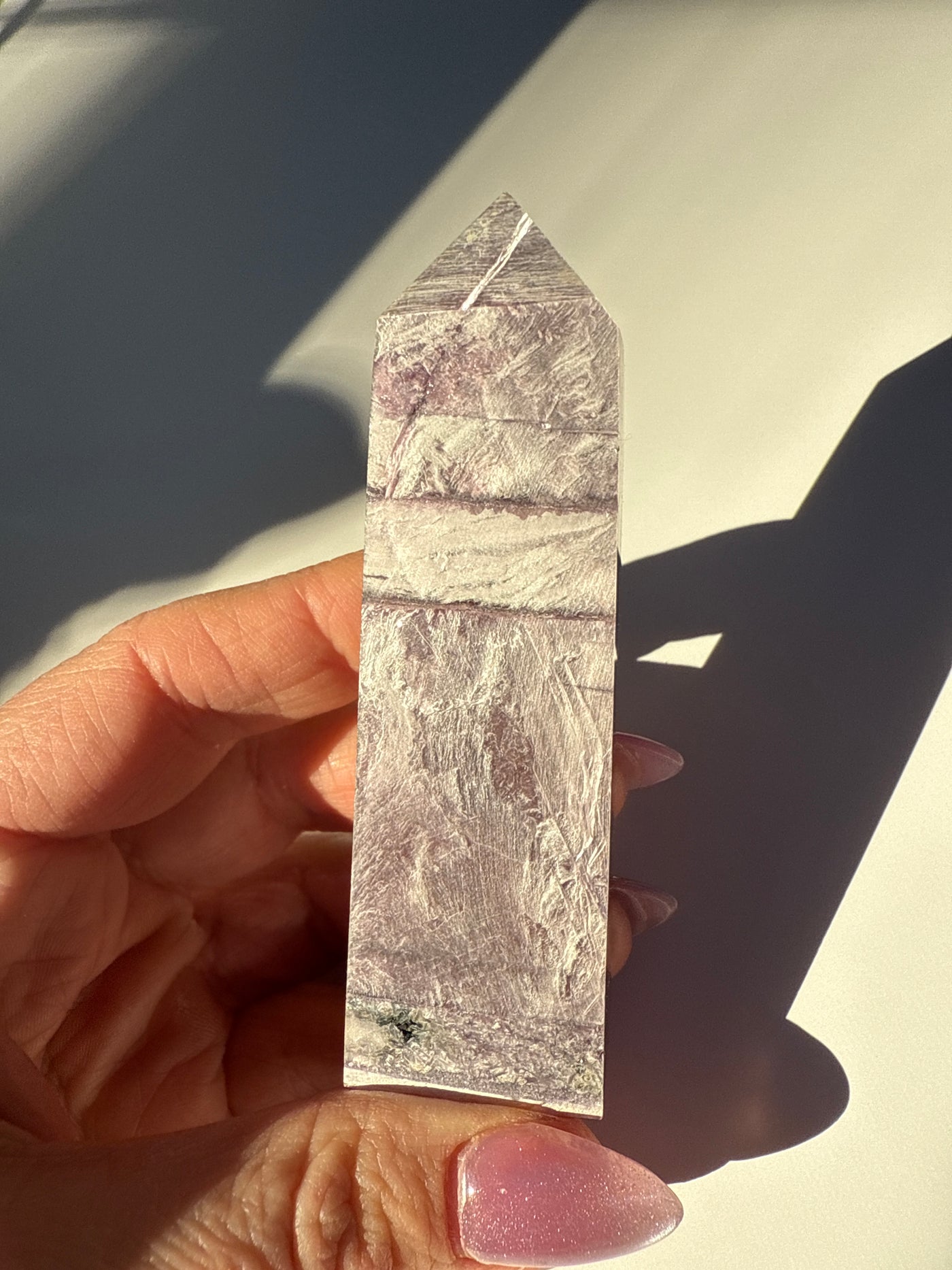 Rare Lepidolite Obelisk 21