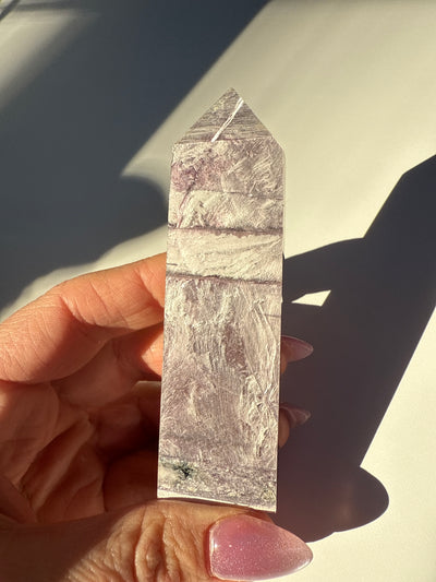 Rare Lepidolite Obelisk 21