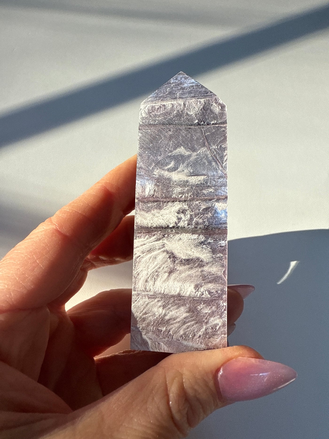 Rare Lepidolite Obelisk 14