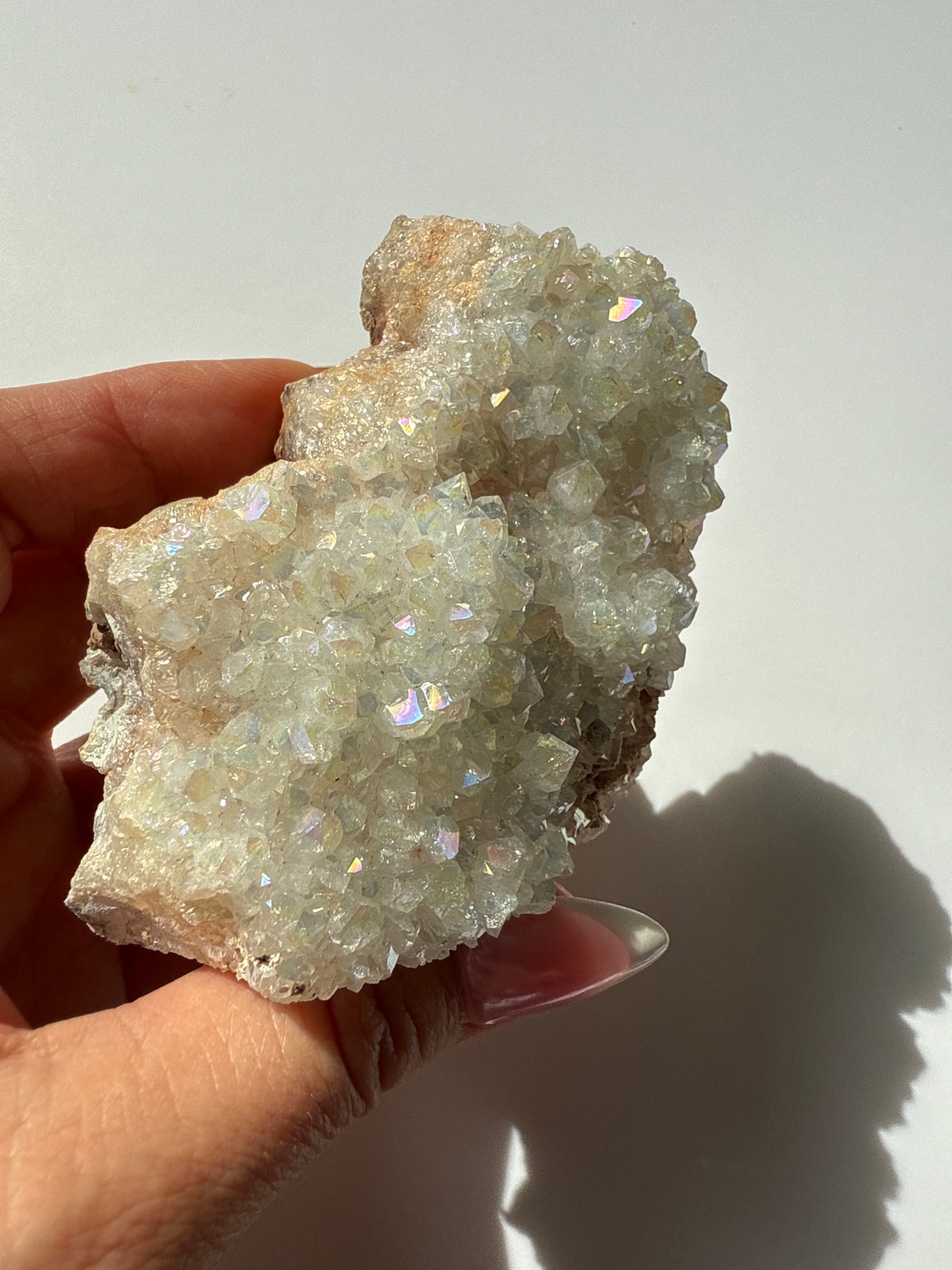 Golden Aura Quartz Cluster 9