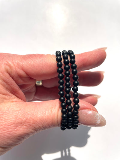 Matte Onyx Bracelet 4mm