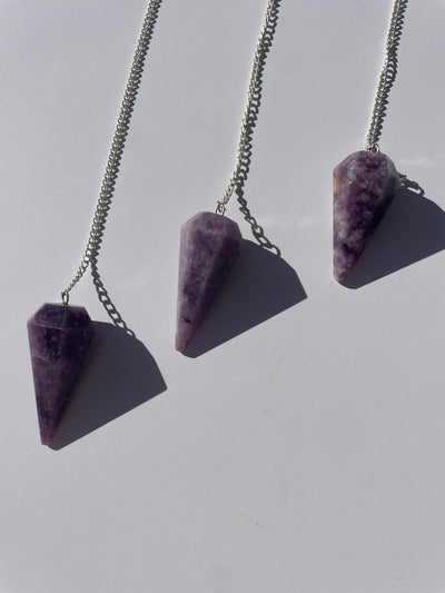 Lepidolite Pendulum