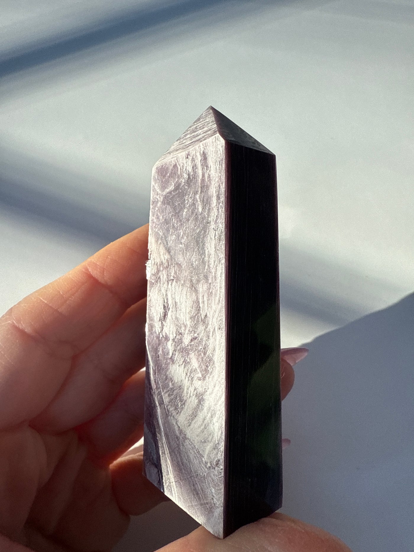 Rare Lepidolite Obelisk 3