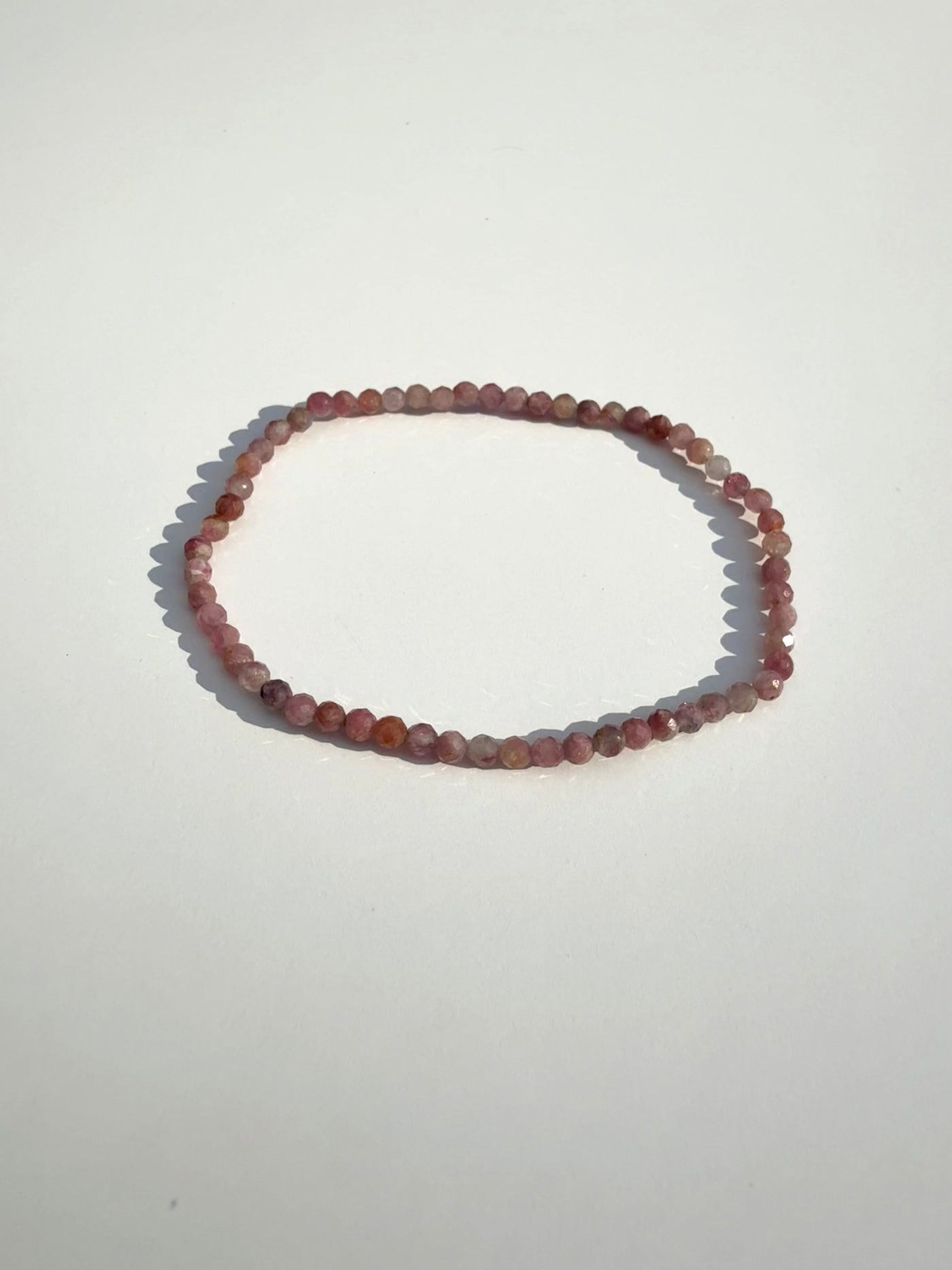 Faceted Pink Tourmaline Bracelet