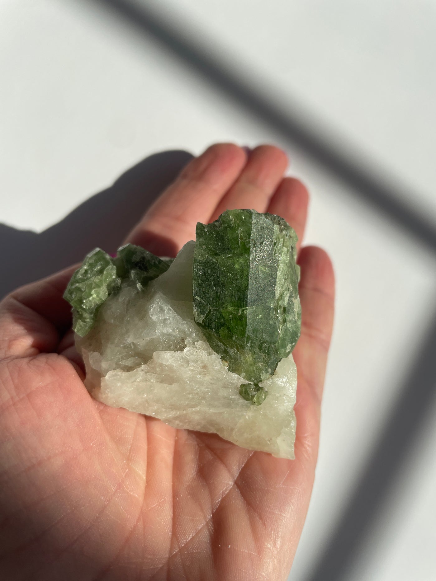 Chromium Diopside in Quartz Matrix 39