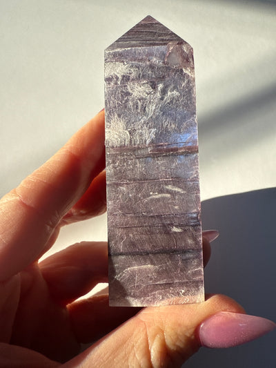 Rare Lepidolite Obelisk 25