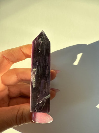 Rare Lepidolite Obelisk 10