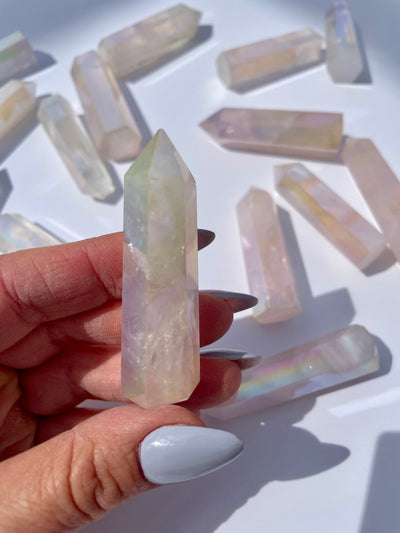 Intuitively Selected Personal Aura Rose Quartz Point