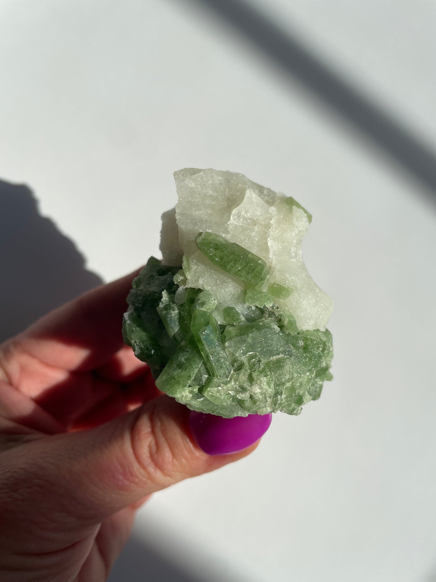 Chromium Diopside in Quartz Matrix 37