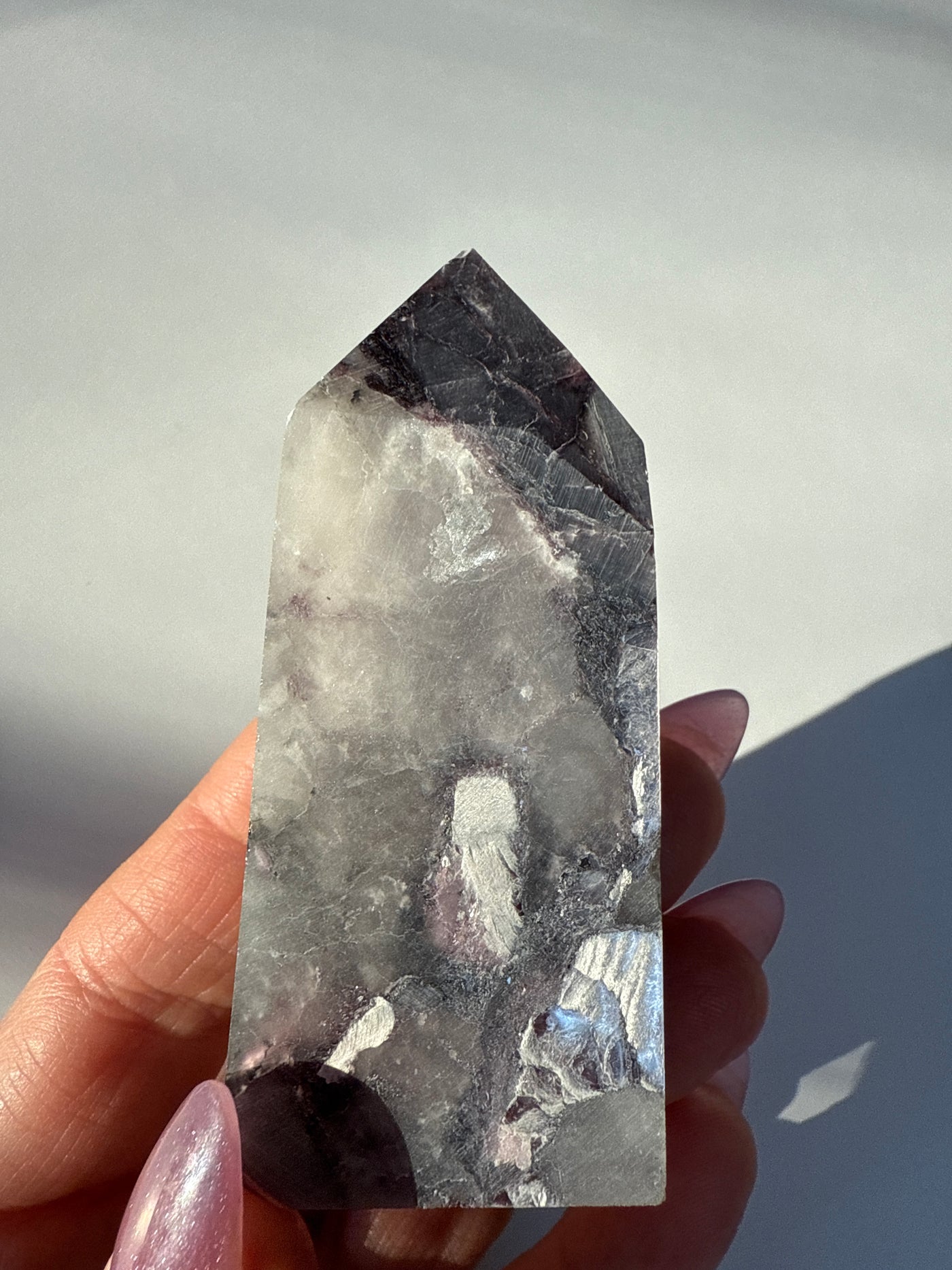 Rare Lepidolite Obelisk 4
