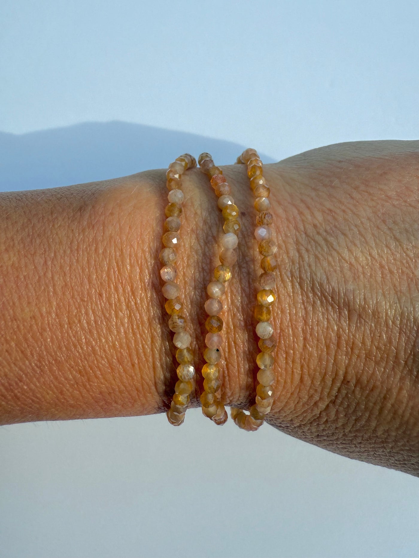 Faceted Golden Sunstone Bracelet
