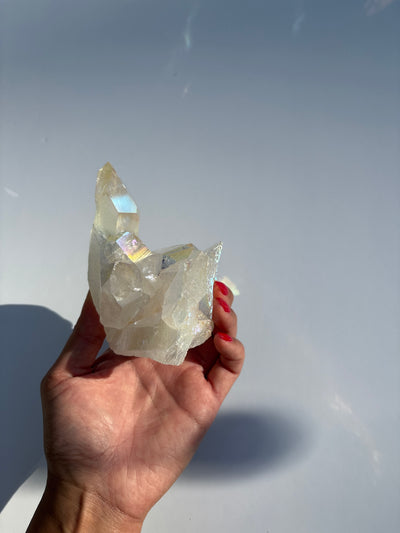 Harmonizing Angel Aura Quartz Cluster 9