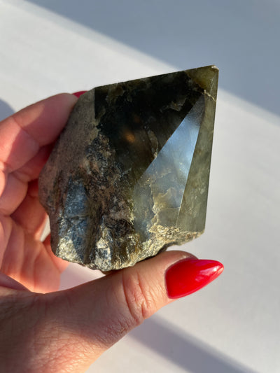 GREEN Labradorite Point 10