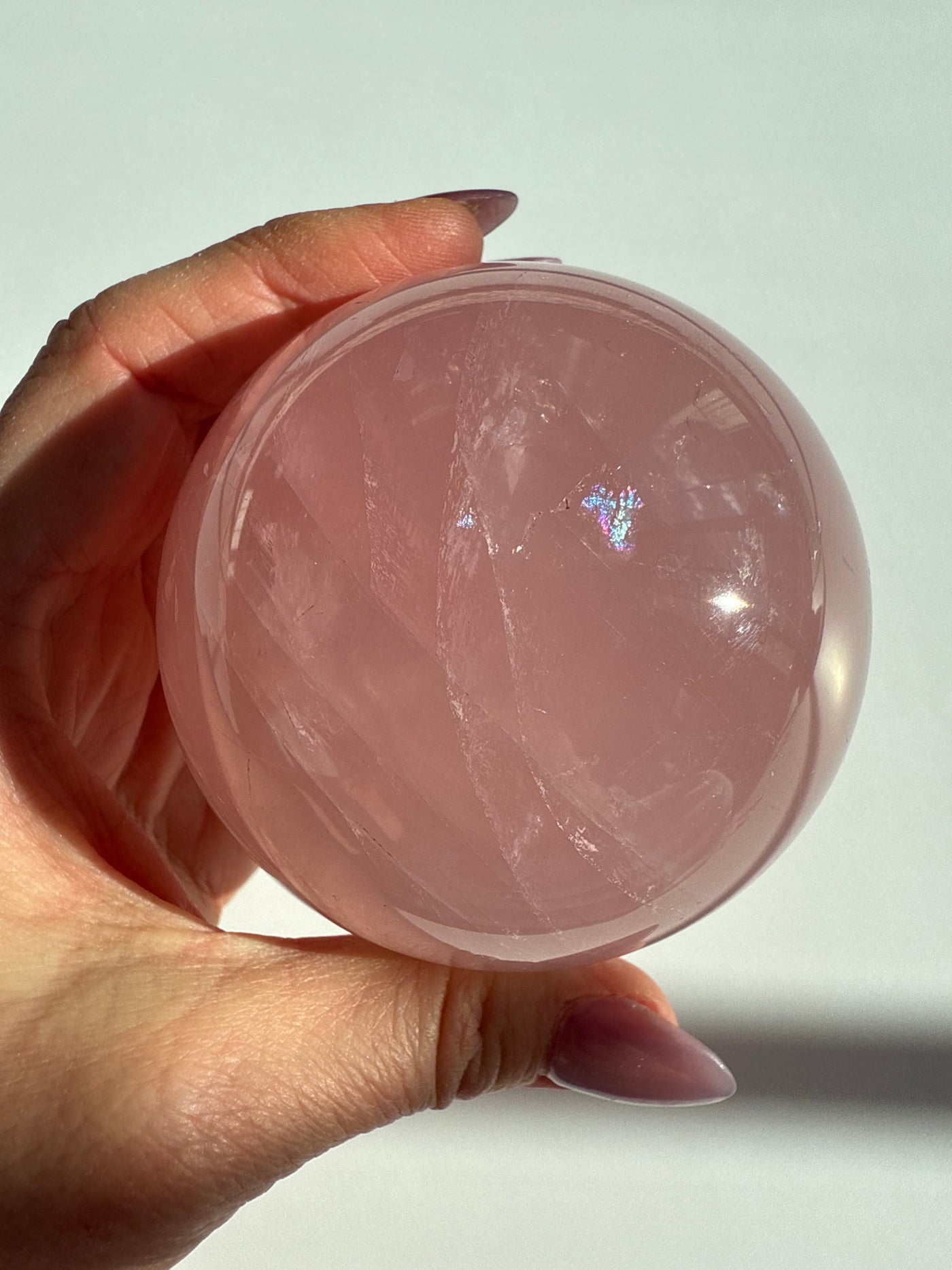Madagascar Rose Quartz Sphere 9