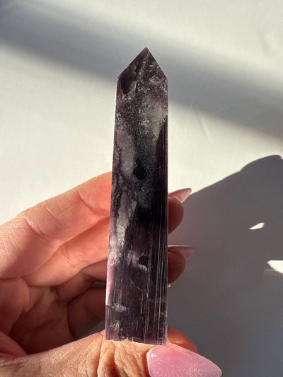 Rare Lepidolite Obelisk 12
