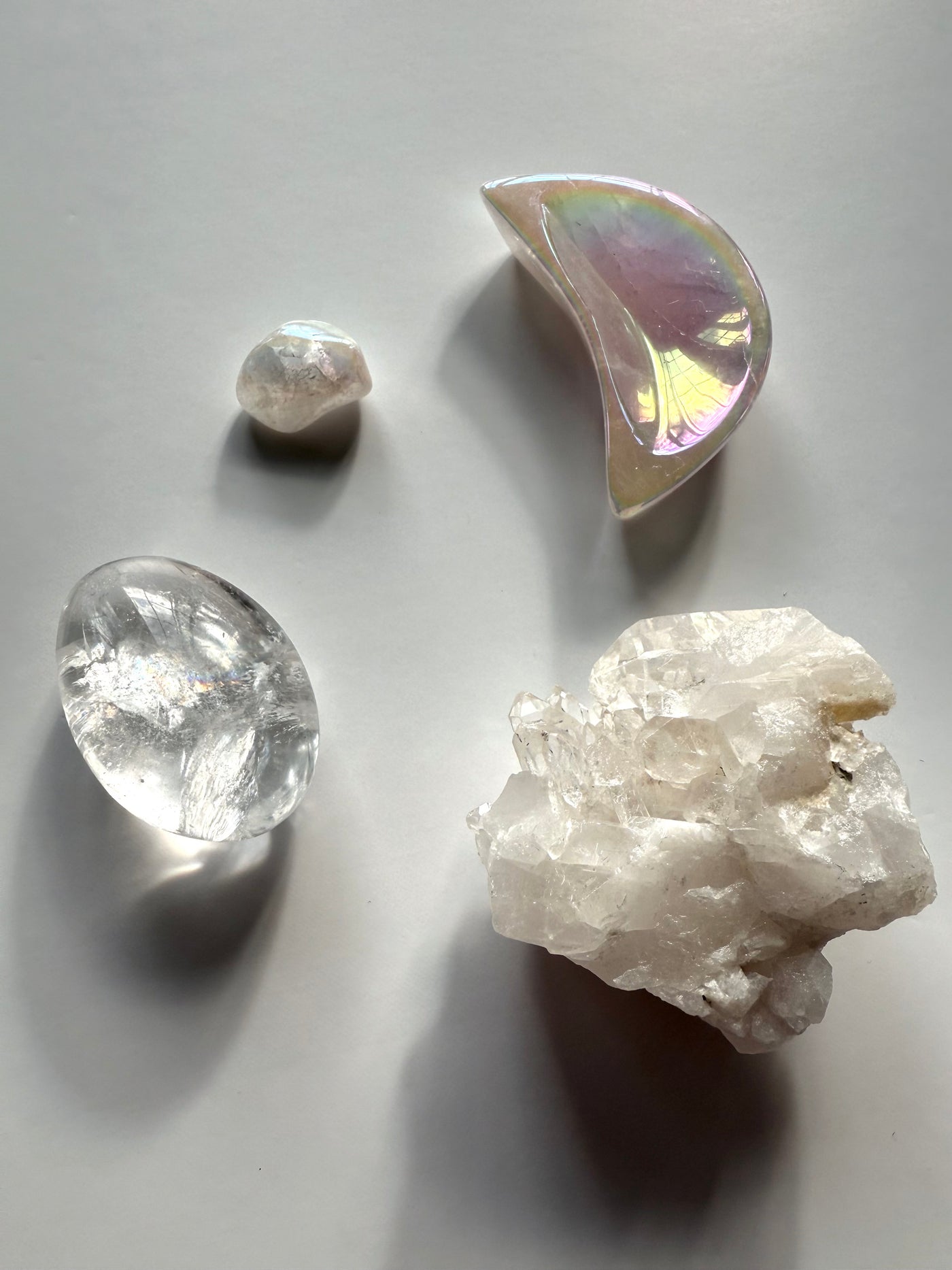 Aura Rose Quartz Moon Bowl Bundle