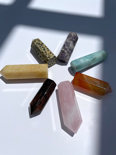 SEVEN Piece Obelisk Chakra Set