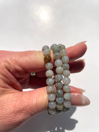 Moss Chalcedony Bracelet 6mm
