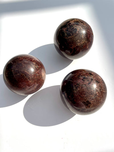AAA Garnet Grounding Sphere - intuitively chosen