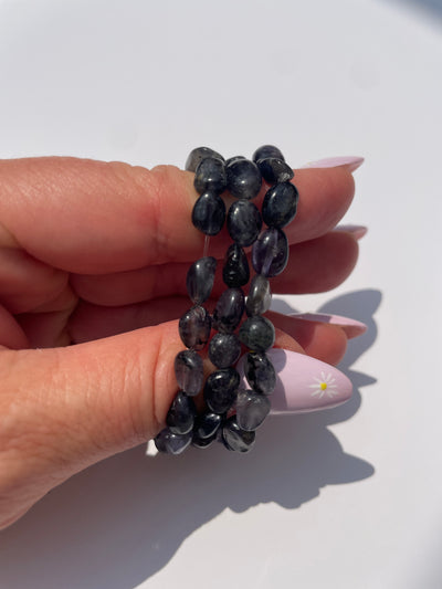 Iolite Nugget Bracelet 6-7mm