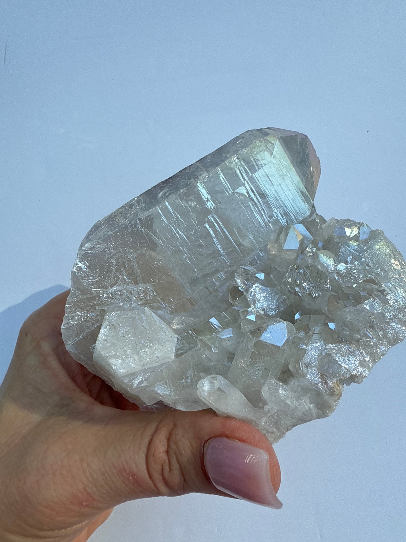 Harmonizing Angel Aura Quartz Cluster 11