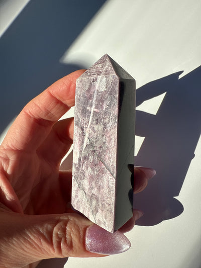 Rare Lepidolite Obelisk 18