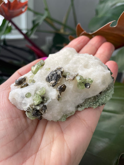 Chromium Diopside in Quartz Matrix 6