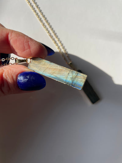 Labradorite Statement Necklace