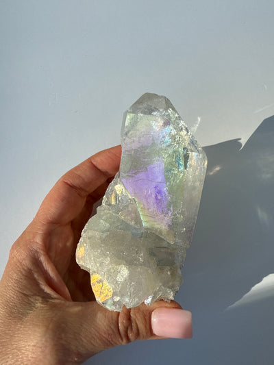 Harmonizing Angel Aura Quartz Cluster 13