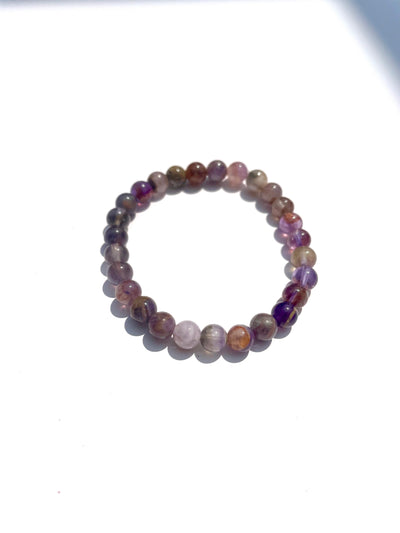 Chevron Amethyst Bracelet 6mm