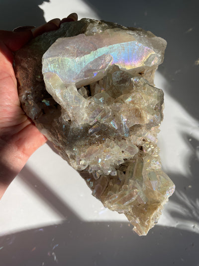 Harmonizing Angel Aura Quartz Statement Cluster 3