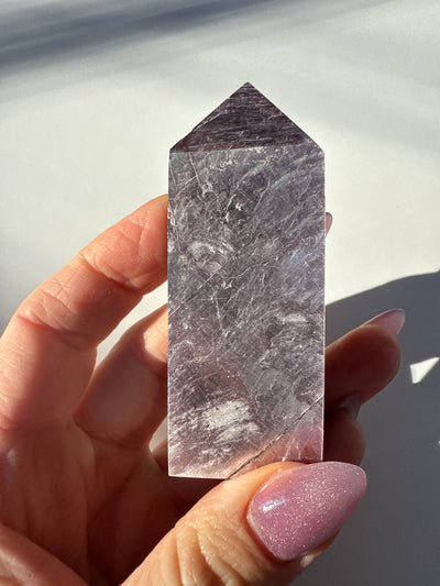 Rare Lepidolite Obelisk 1