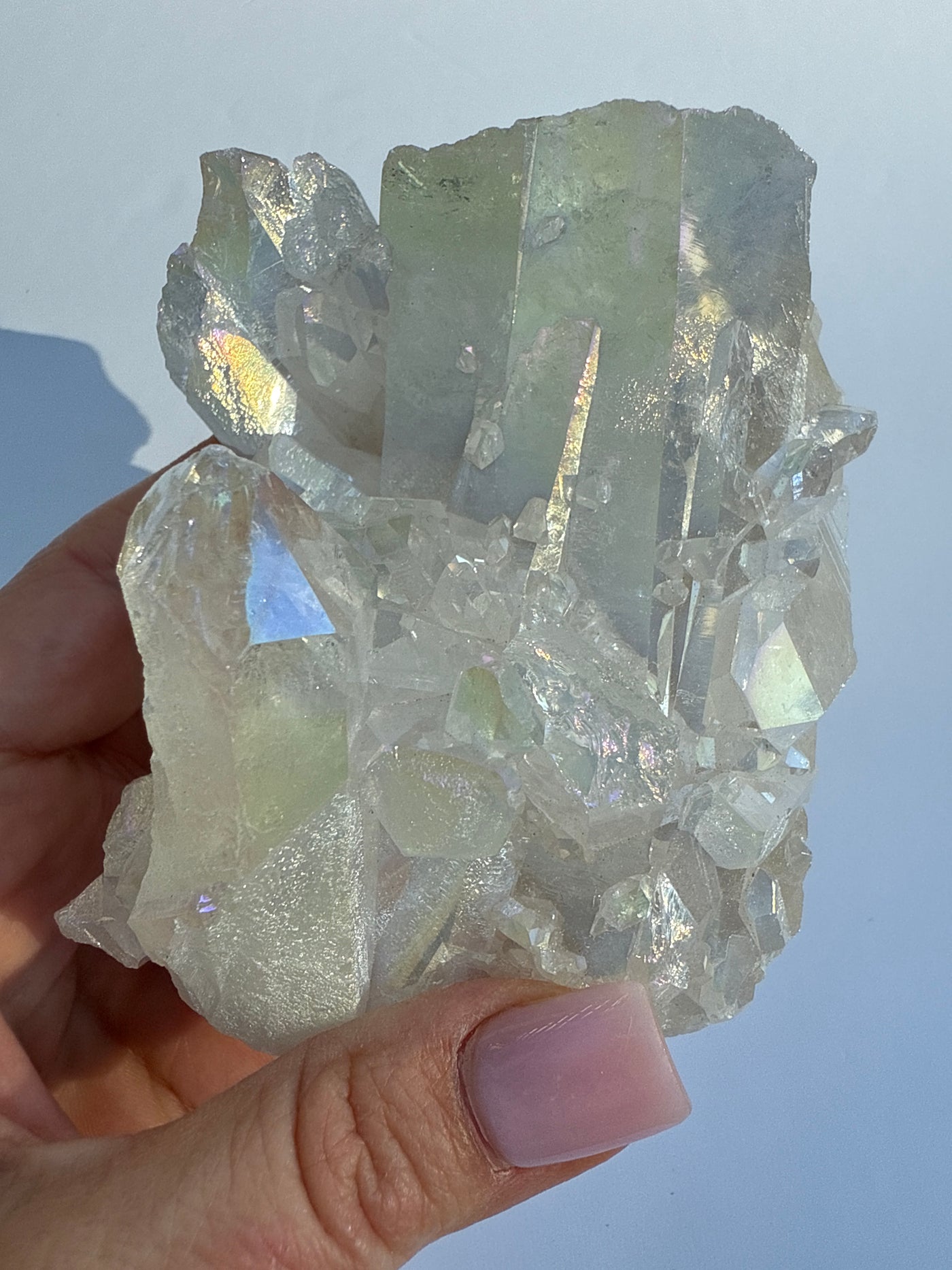 Harmonizing Angel Aura Quartz Cluster 10