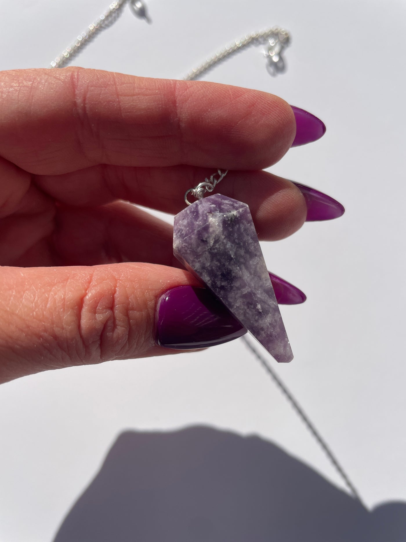 Lepidolite Pendulum