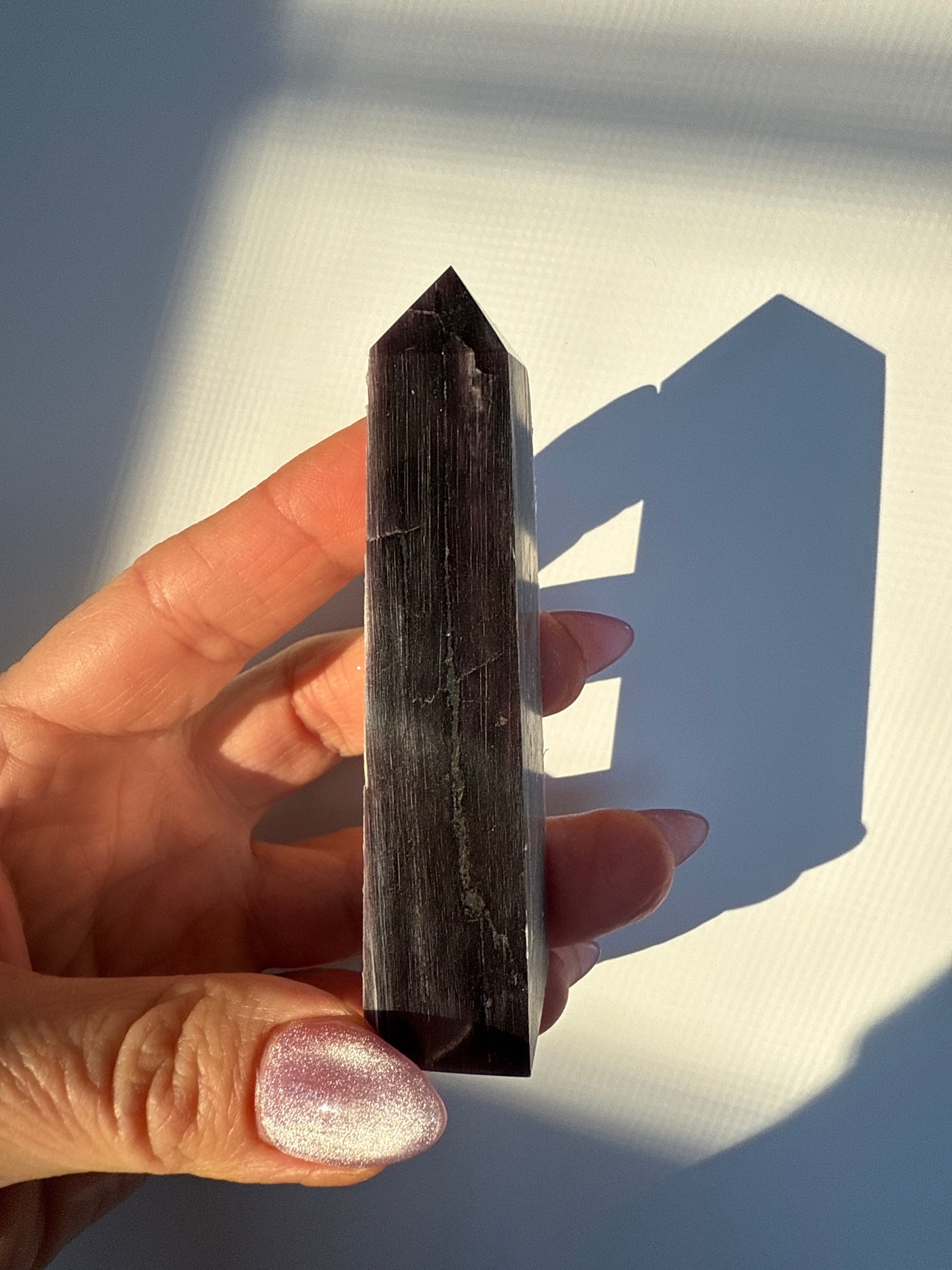 Rare Lepidolite Obelisk 8