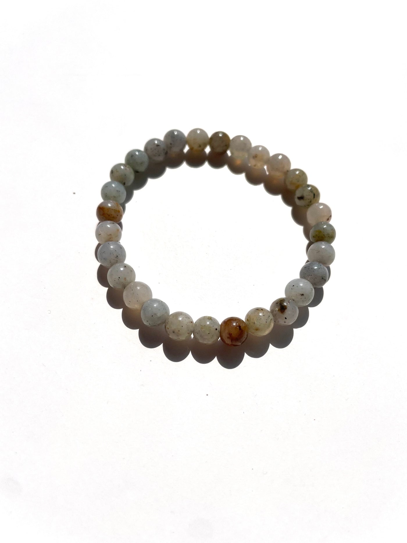 Moss Chalcedony Bracelet 6mm