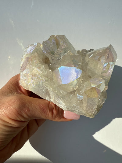 Harmonizing Angel Aura Quartz Cluster 14
